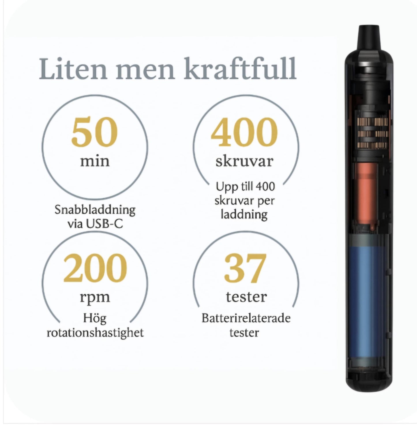 NordFix™ - Elektrisk Skruvmejsel